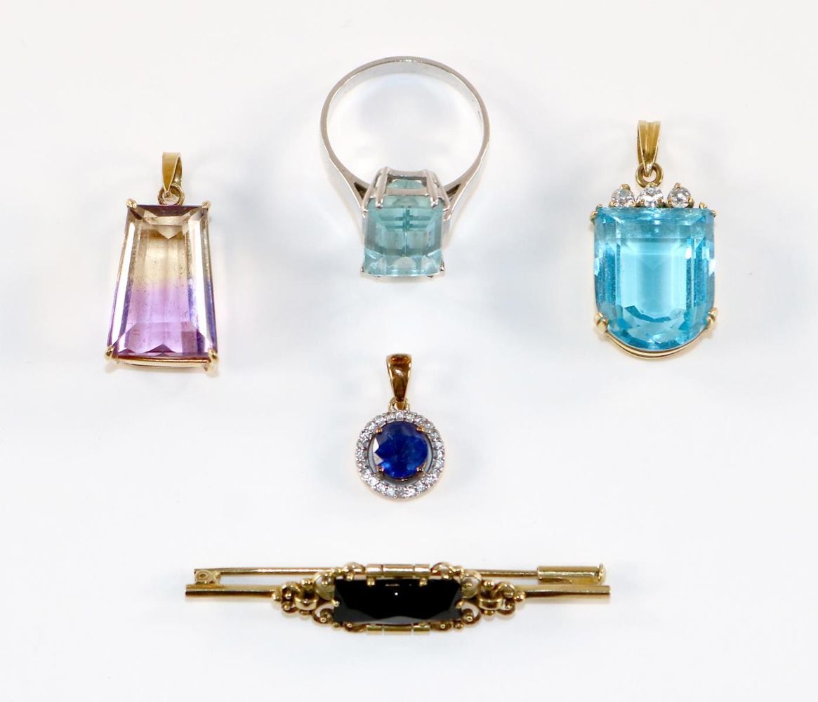Große Abbildung Nr.1: 128-3068 Kleines Lot Goldschmuck.: (Schmuck, Sammlungen)