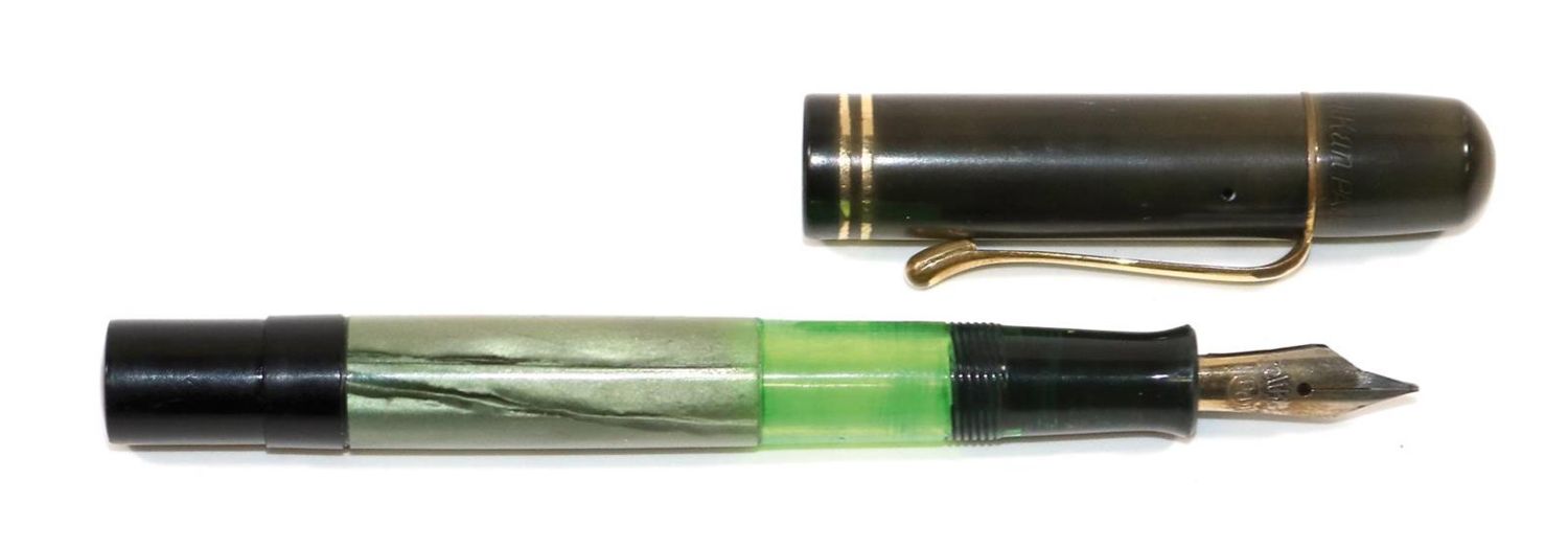 Große Abbildung Nr.1: 128-3087 Pelikan 100 mit pd Feder.: (Schreibgeräte, Pelikan)