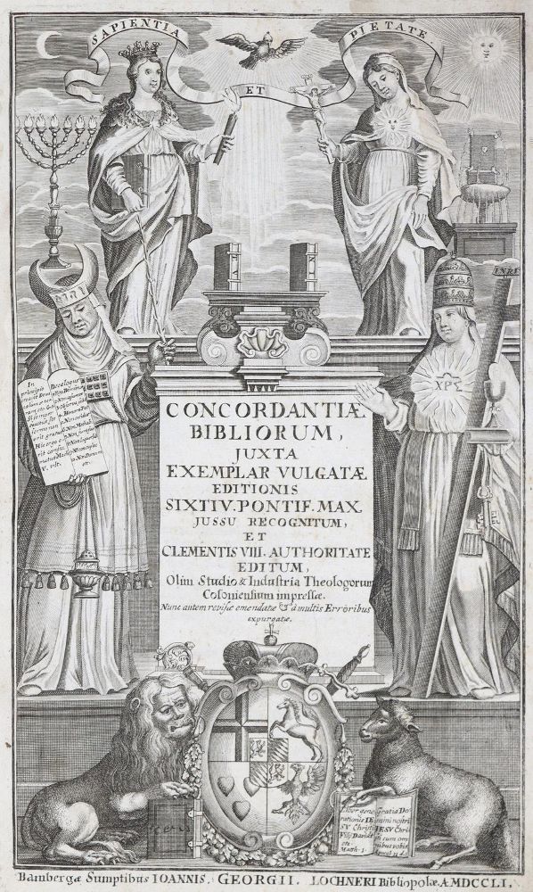 Große Abbildung Nr.1: 128-309 Concordantiae Bibliorum,: (Bibeln, Konkordanz)