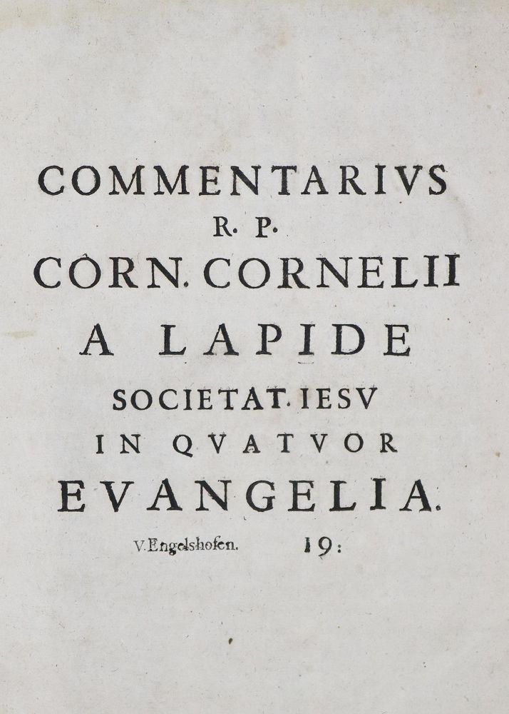 Große Abbildung Nr.1: 128-312 Lapide,C. (d.i. C. van den Steen).: (Bibeln)