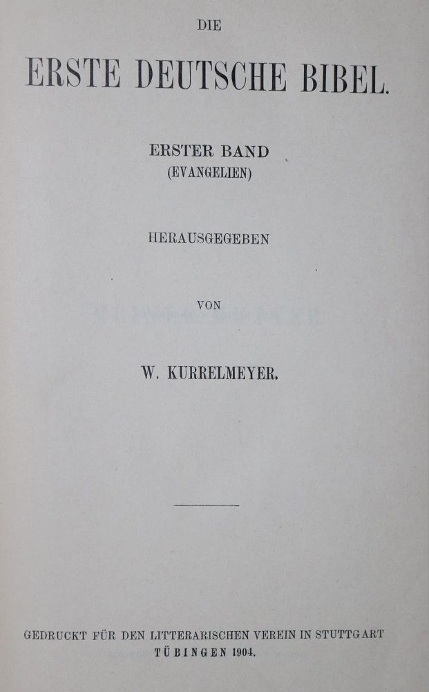 Große Abbildung Nr.1: 128-314 Lossius,K.F.: (Bibeln)