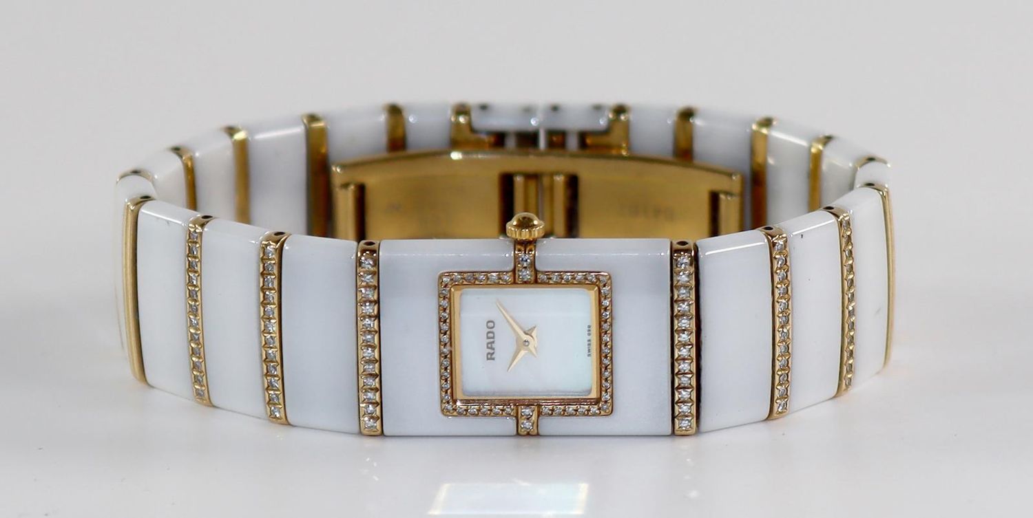 Große Abbildung Nr.2: 128-3173 Rado Diastar 18k GG: (Uhren, Armbanduhren)
