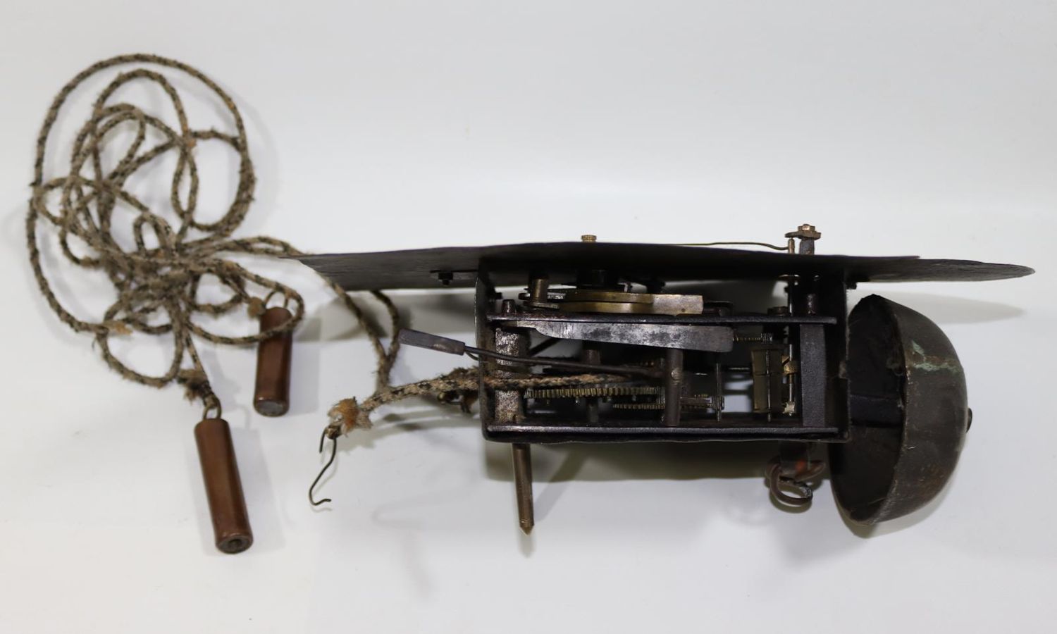 Große Abbildung Nr.3: 128-3185 Vorderzappler, Räderuhr u.: (Uhren, Wanduhren)