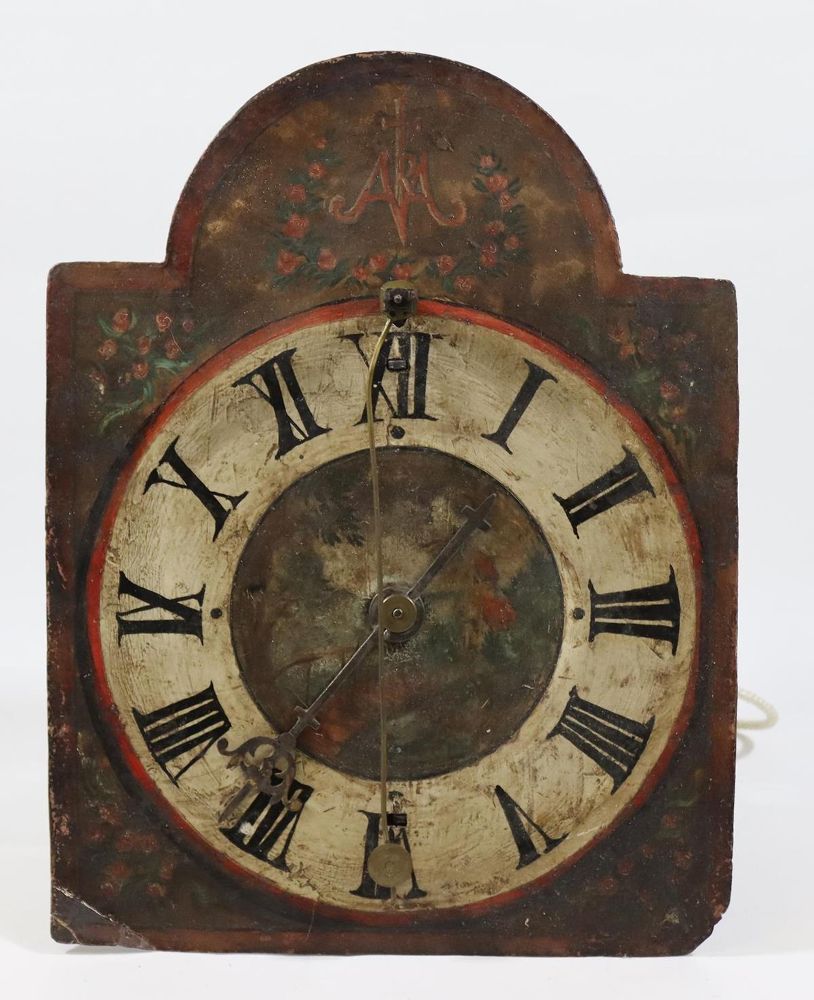 Große Abbildung Nr.5: 128-3185 Vorderzappler, Räderuhr u.: (Uhren, Wanduhren)