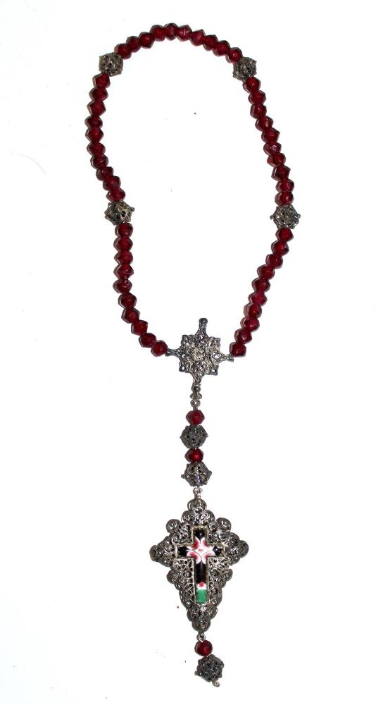 Große Abbildung Nr.1: 128-3193 Rosenkranz Schwäbisch Gmünd: (Volkskunst, Religiöse Volkskunst)