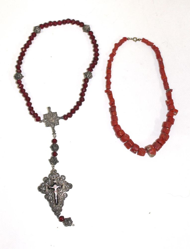 Große Abbildung Nr.2: 128-3193 Rosenkranz Schwäbisch Gmünd: (Volkskunst, Religiöse Volkskunst)