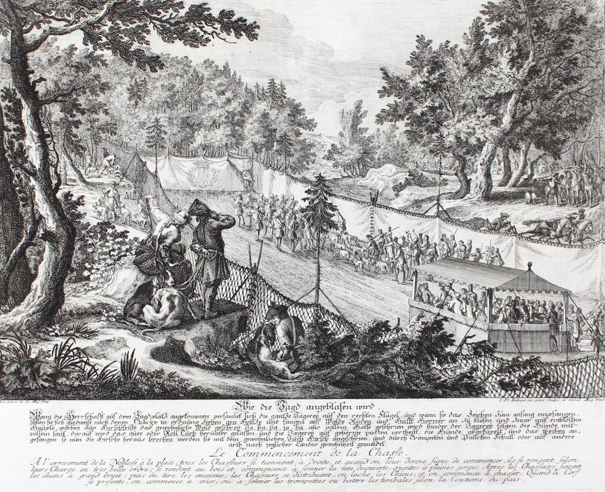 Große Abbildung Nr.1: 128-3307 Halali.: (Varia, Jagd, Ridinger)