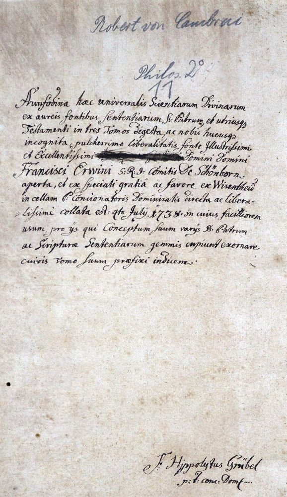 Große Abbildung Nr.2: 128-341 Cambrai,R.v.: (Alte Drucke, Handschriften und Theologie)