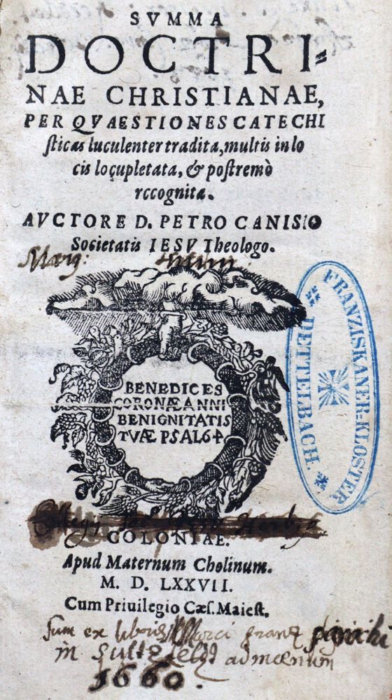 Große Abbildung Nr.1: 128-345 Canisius,P.: (Alte Drucke, Handschriften und Theologie)