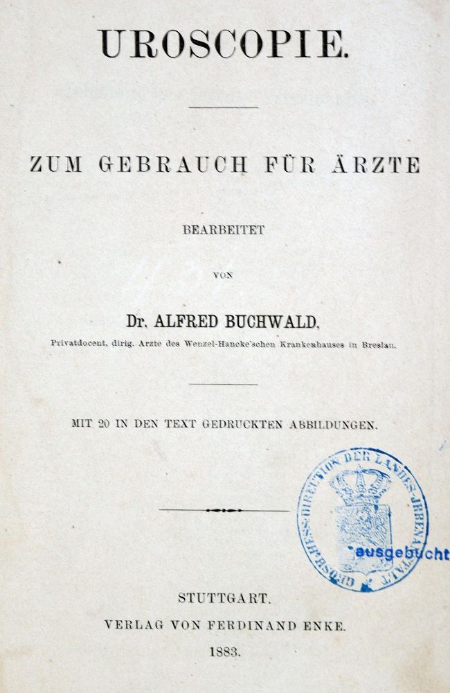 Große Abbildung Nr.1: 128-35 Harn.: (Aus der Sammlung Professor Dr.Dr.Johannes Büttner Teil 1)
