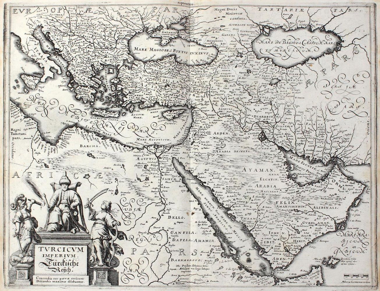 Große Abbildung Nr.1: 128-3566 Kleinasien und Arabien.: (Ausland, Asien)
