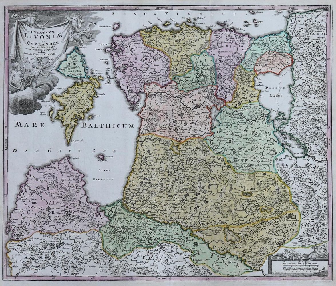 Große Abbildung Nr.1: 128-3571 Livland u. Kurland.: (Ausland, Baltikum, Lettland)