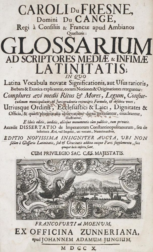 Große Abbildung Nr.1: 128-358 Du Cange,C. du Fresne.: (Alte Drucke, Handschriften und Theologie)