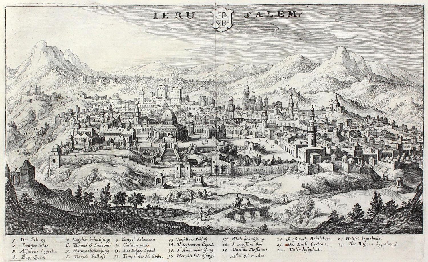 Große Abbildung Nr.1: 128-3637 Jerusalem.: (Ausland, Israel)