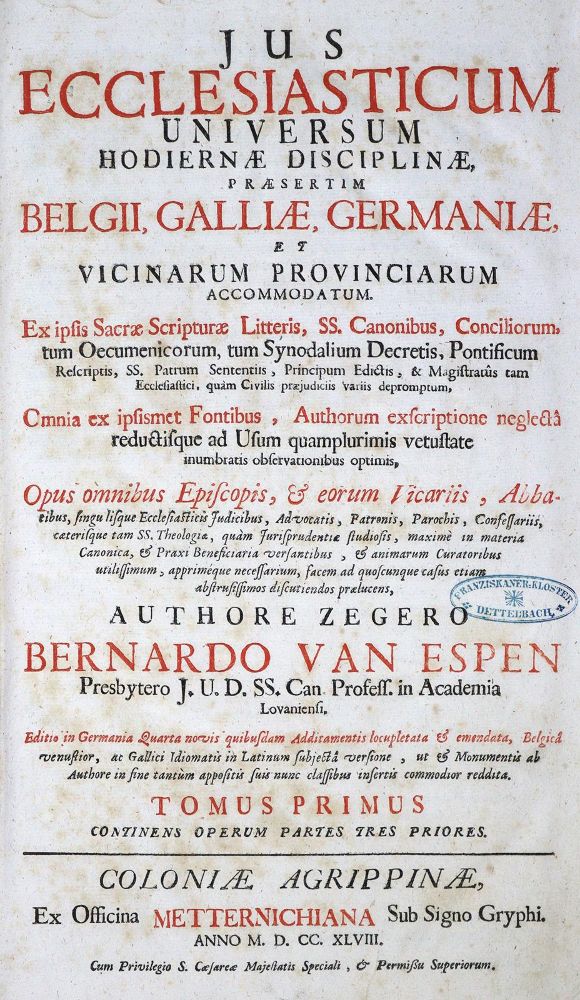 Große Abbildung Nr.1: 128-373 Espen,Z.B.v.: (Alte Drucke, Handschriften und Theologie)