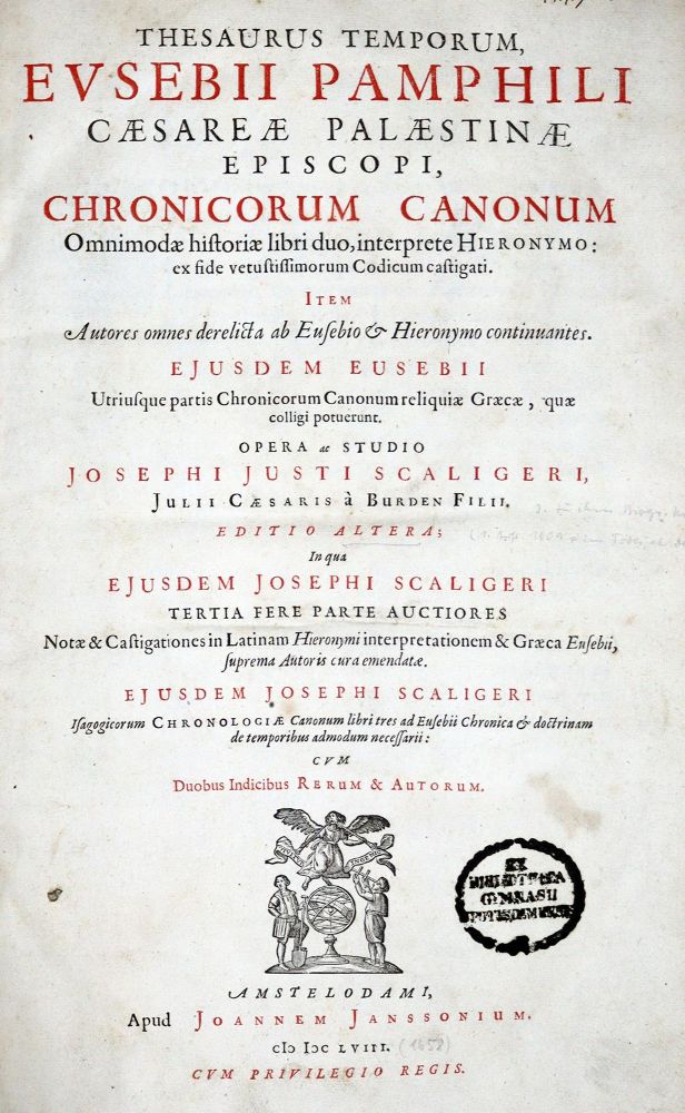 Große Abbildung Nr.1: 128-375 Eusebius Caesariensis.: (Alte Drucke, Handschriften und Theologie)