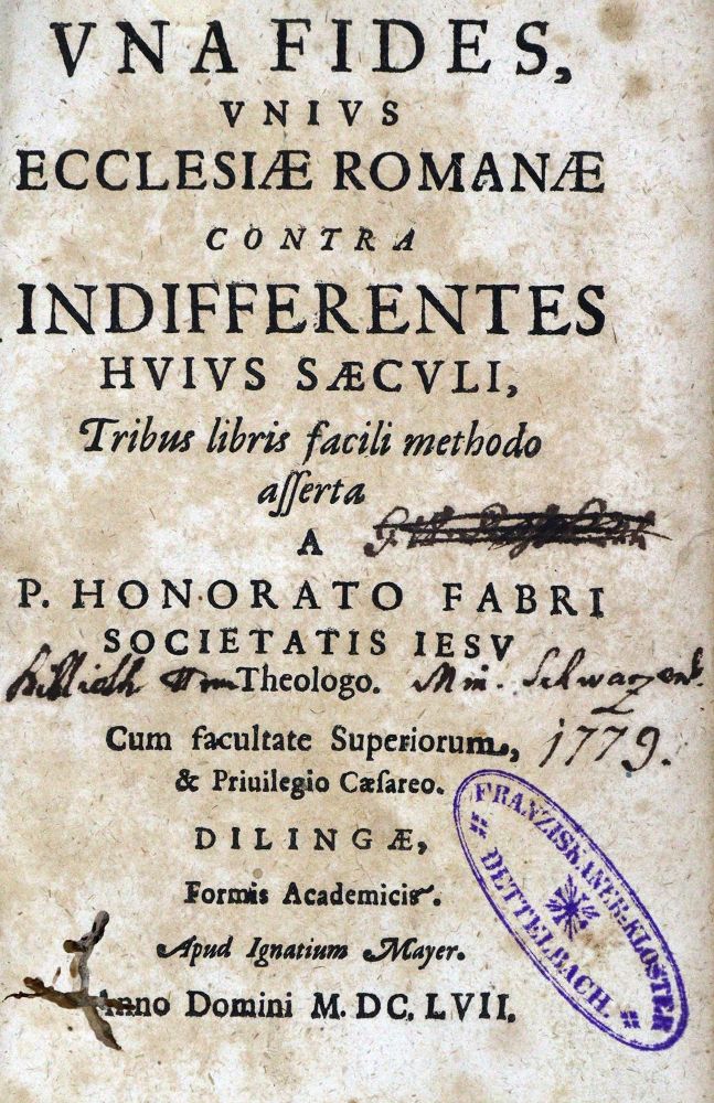 Große Abbildung Nr.1: 128-377 Fabri,H.: (Alte Drucke, Handschriften und Theologie)