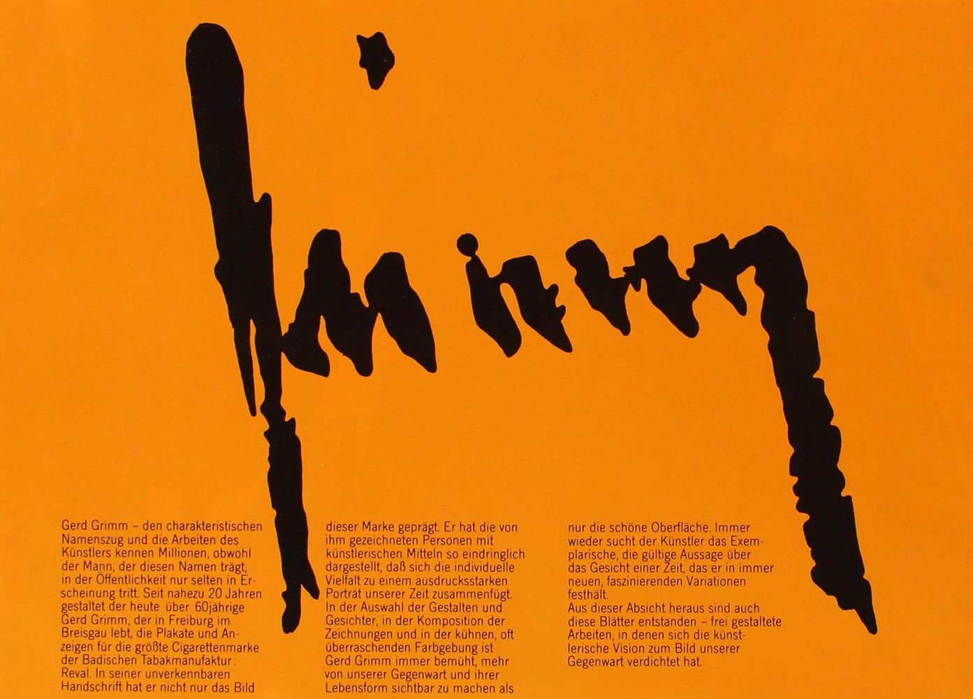 Große Abbildung Nr.1: 128-3790 Grimm, Gerd: (Plakate)