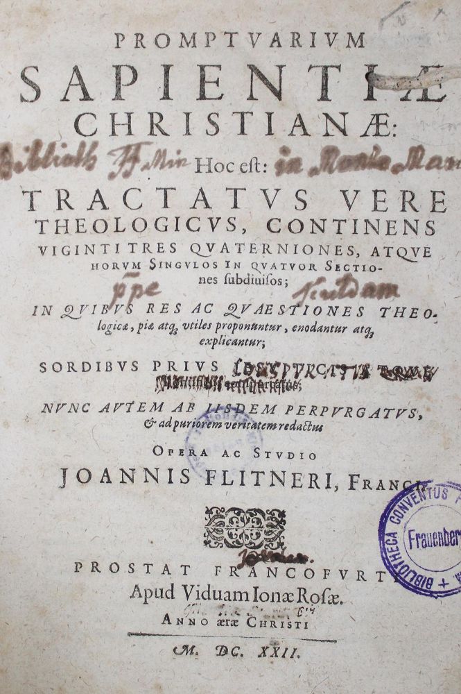 Große Abbildung Nr.1: 128-383 Flittner,J.: (Alte Drucke, Handschriften und Theologie)
