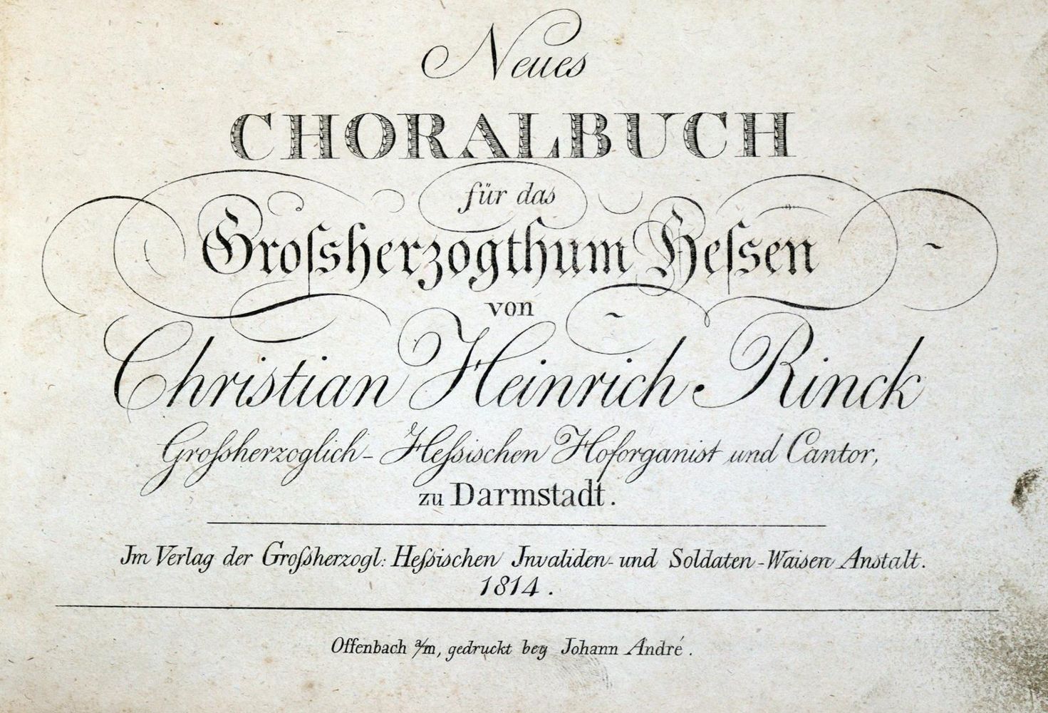 Große Abbildung Nr.1: 128-390 Rinck,C.H.: (Gesangbücher, Hessen)