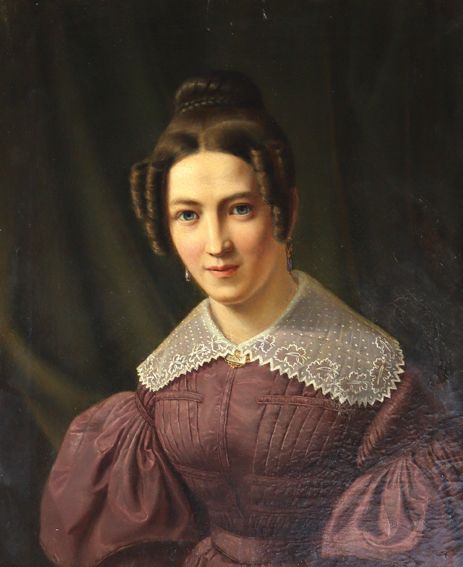 Große Abbildung Nr.1: 128-3944 Biedermeier-Portrait.: (Künstlergraphik)