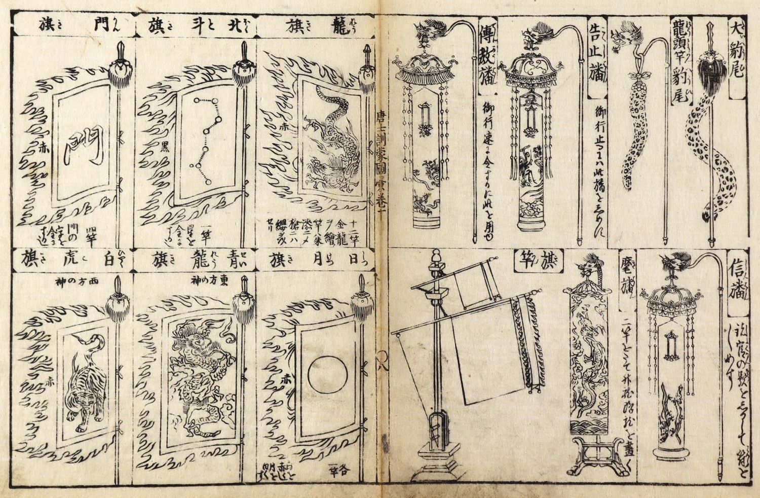 Große Abbildung Nr.2: 128-3995 Fahnen.: (Künstlergraphik, China)
