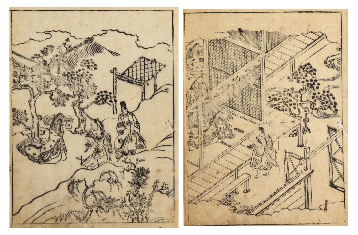 Große Abbildung Nr.2: 128-3997 Palastszenen.: (Künstlergraphik, China)