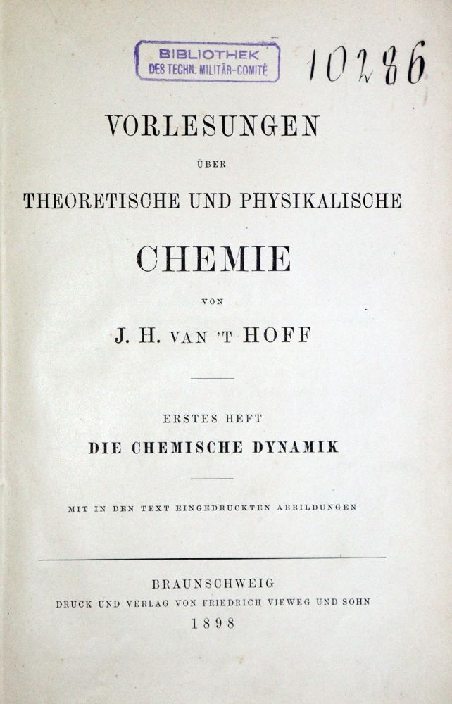 Große Abbildung Nr.2: 128-40 Hoff,J.H.v.: (Aus der Sammlung Professor Dr.Dr.Johannes Büttner Teil 1)