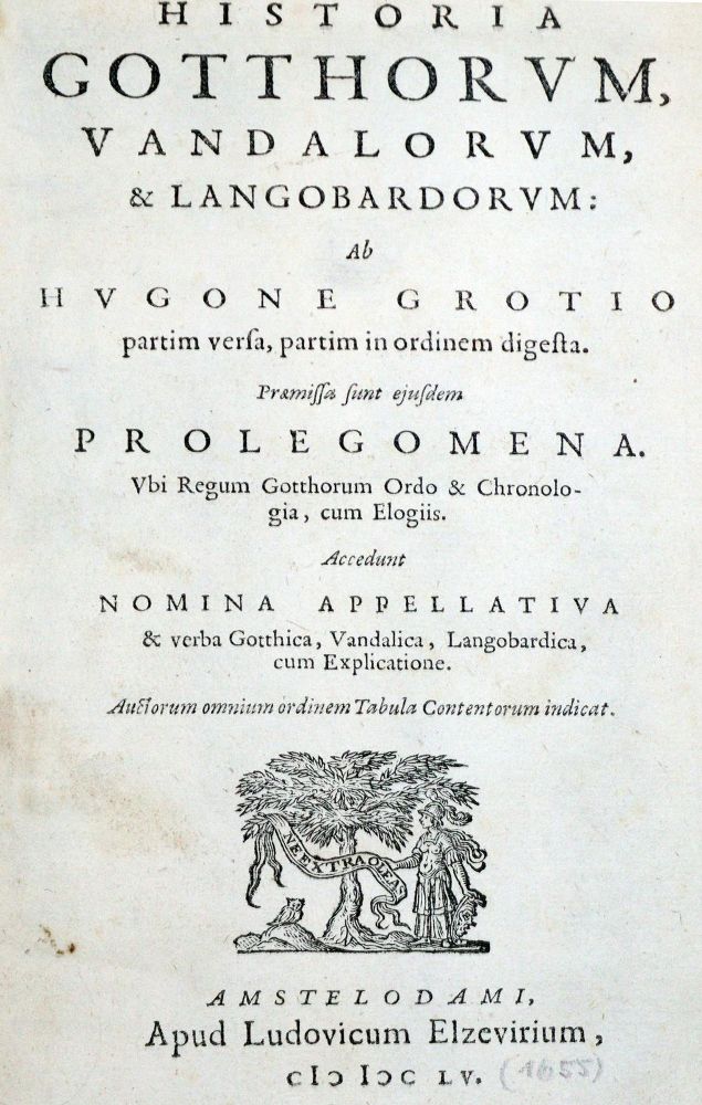 Große Abbildung Nr.1: 128-400 Grotius,H.: (Alte Drucke, Handschriften und Theologie)