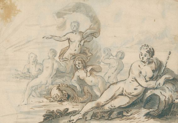 Große Abbildung Nr.1: 128-4095 Elsheimer (verso von alter Hand zugeschrieben).: (Künstlergraphik)