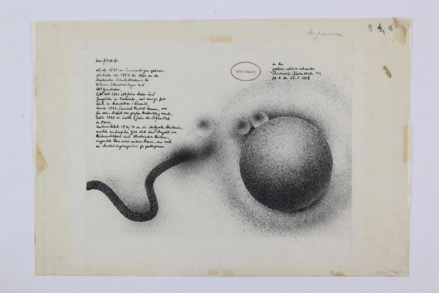Große Abbildung Nr.1: 128-4099 Erhardt, Hans Martin: (Künstlergraphik)
