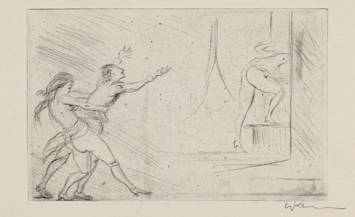 Große Abbildung Nr.1: 128-4104 Klemm, Walther: (Künstlergraphik, Erotika - Galantes)