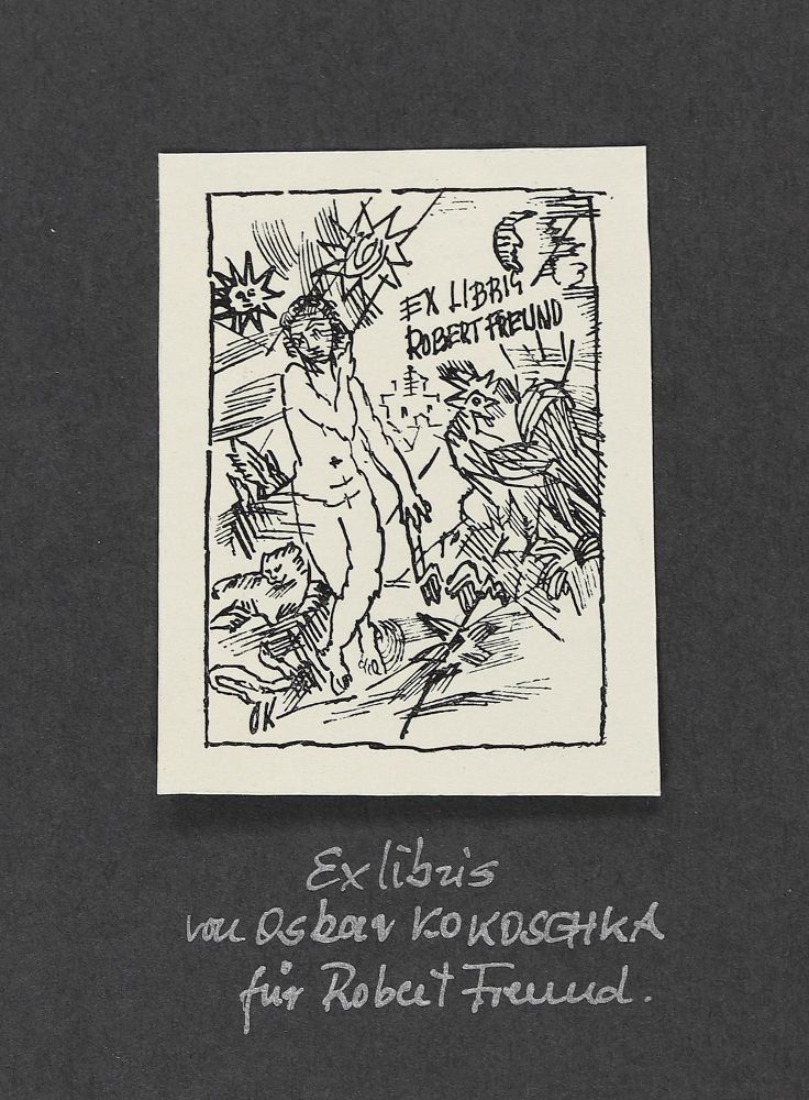 Große Abbildung Nr.1: 128-4110 Kokoschka, Oskar: (Künstlergraphik, Exlibris)
