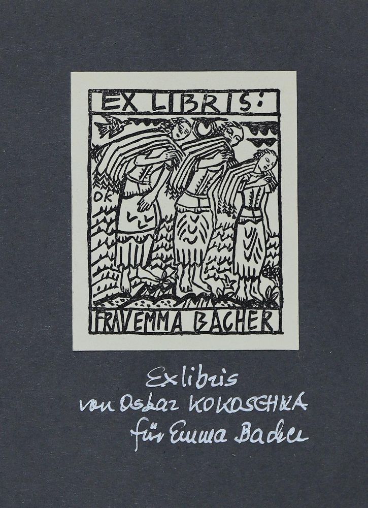Große Abbildung Nr.2: 128-4110 Kokoschka, Oskar: (Künstlergraphik, Exlibris)