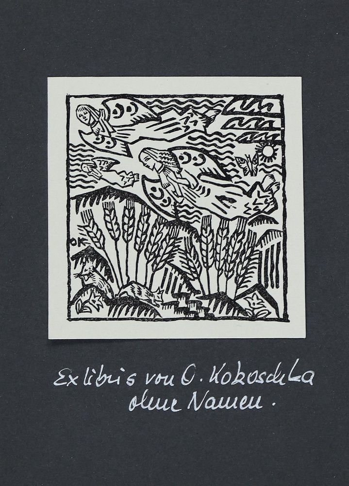 Große Abbildung Nr.3: 128-4110 Kokoschka, Oskar: (Künstlergraphik, Exlibris)