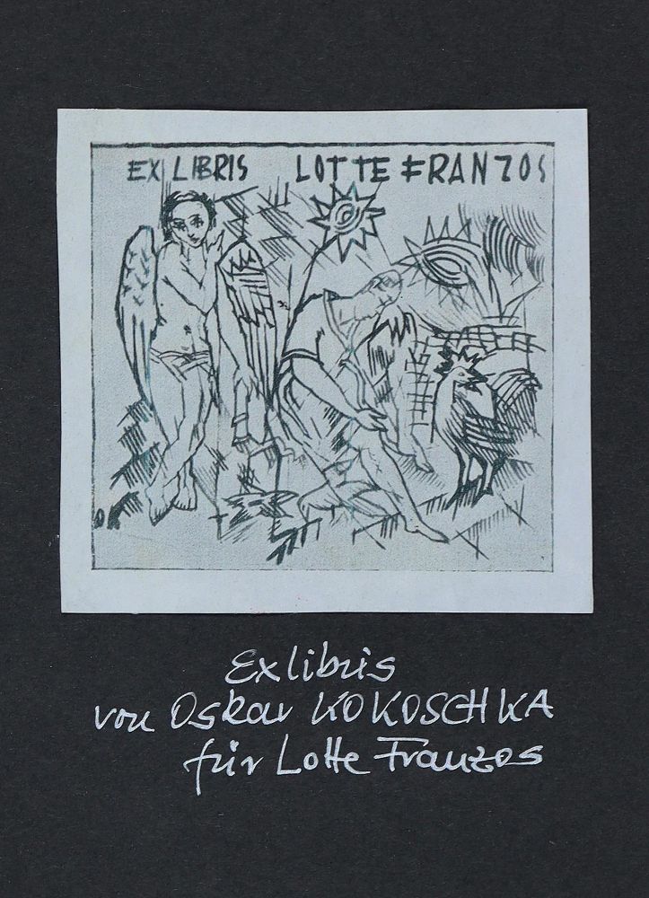 Große Abbildung Nr.4: 128-4110 Kokoschka, Oskar: (Künstlergraphik, Exlibris)
