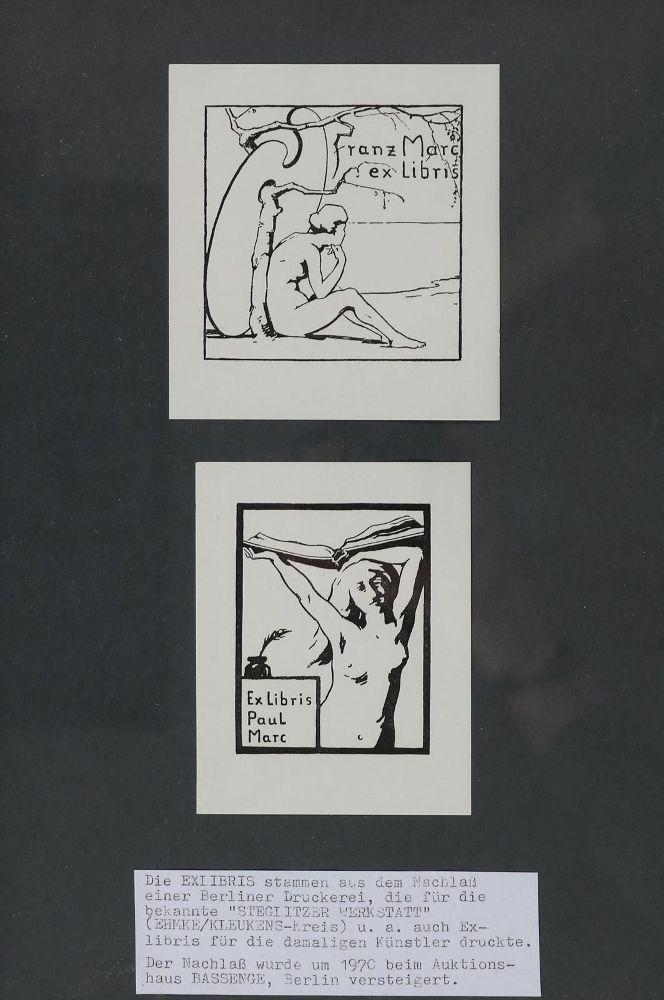 Große Abbildung Nr.1: 128-4111 Marc, Franz: (Künstlergraphik, Exlibris)