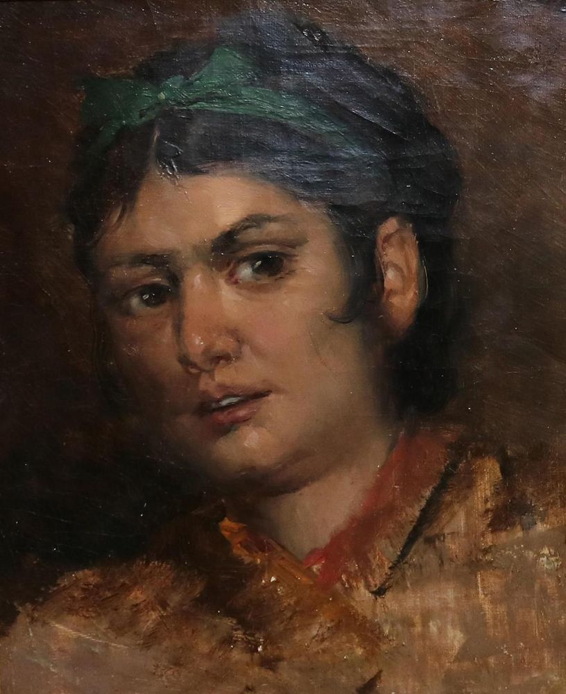 Große Abbildung Nr.1: 128-4135 Frauenportrait.: (Künstlergraphik)