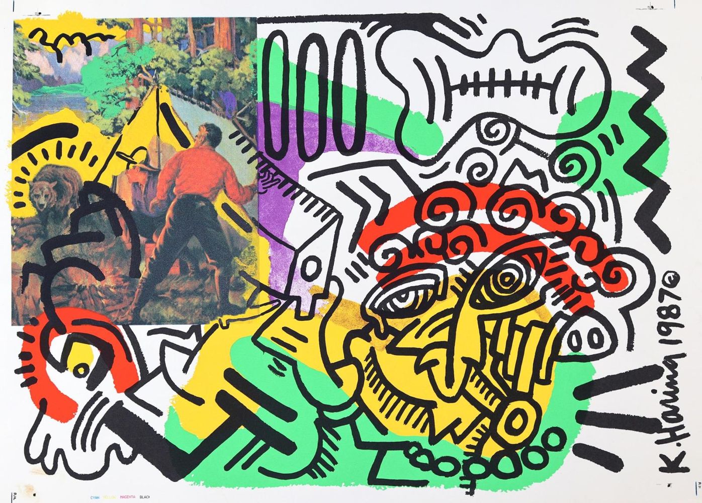 Große Abbildung Nr.1: 128-4201 Haring, Keith: (Künstlergraphik)