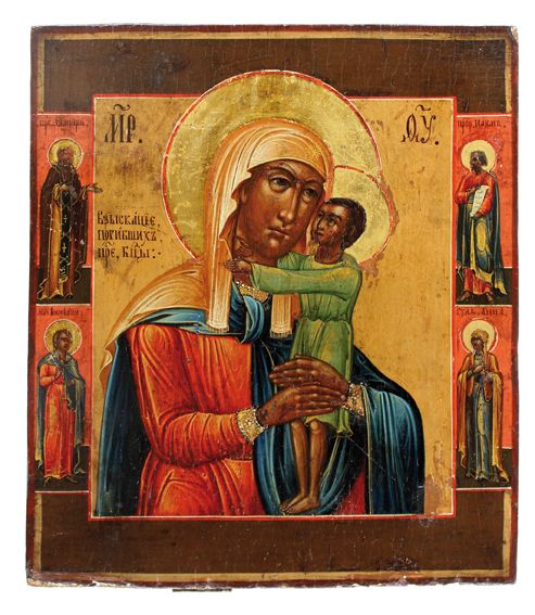 Große Abbildung Nr.1: 128-4247 Gottesmutter: (Künstlergraphik, Ikonen)