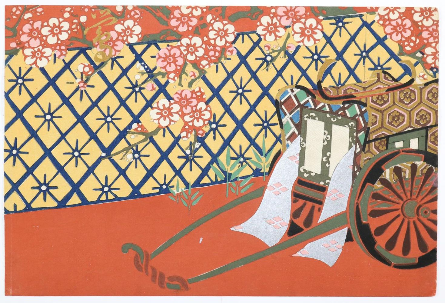 Große Abbildung Nr.1: 128-4299 Sekka, Kamisaka: (Künstlergraphik, Japan)