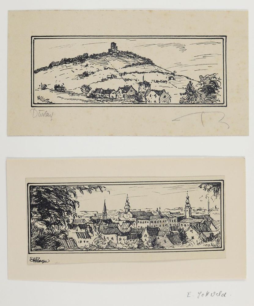 Große Abbildung Nr.4: 128-4351 Konvolut: (Künstlergraphik)