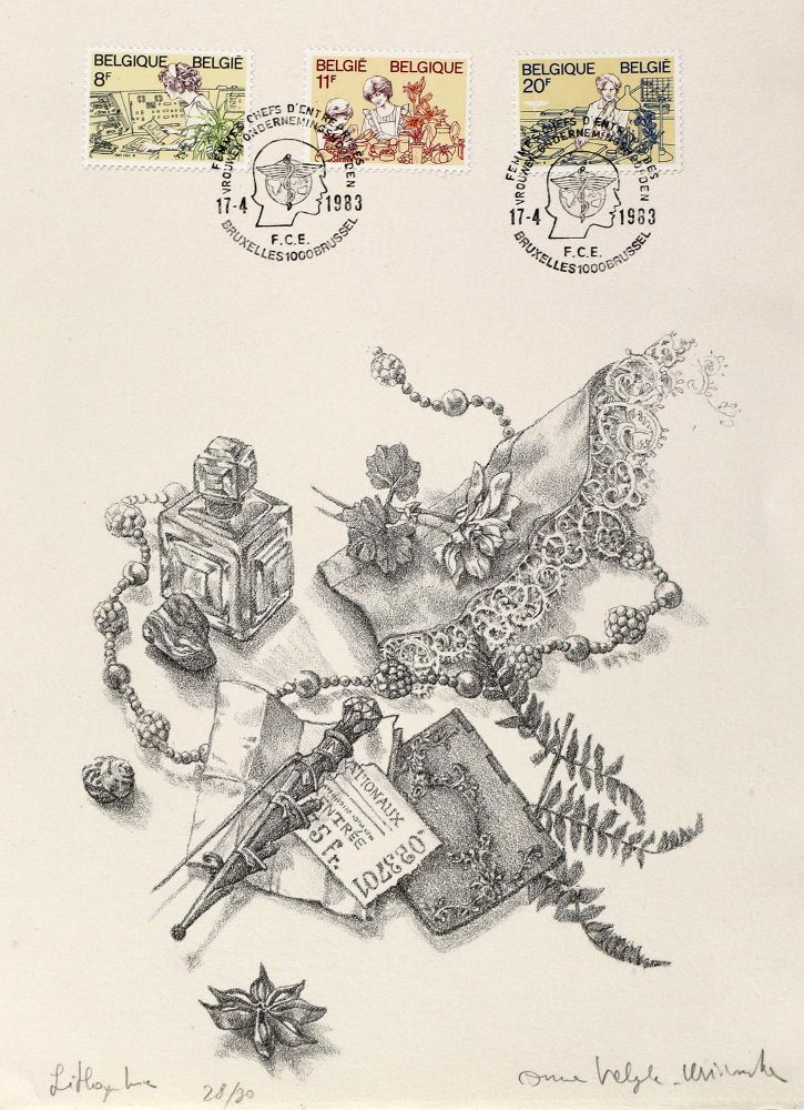 Große Abbildung Nr.3: 128-4371 Konvolut: (Künstlergraphik)