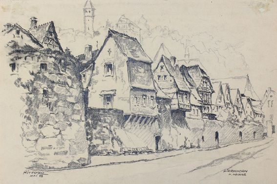Große Abbildung Nr.1: 128-4443 Luntz, Adolf: (Künstlergraphik)