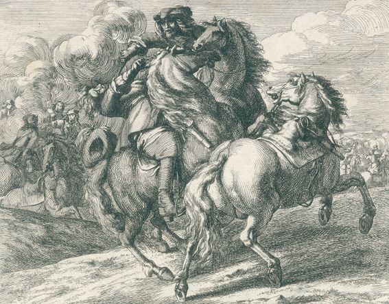 Große Abbildung Nr.1: 128-4477 Meulen, Adam Frans van der: (Künstlergraphik)