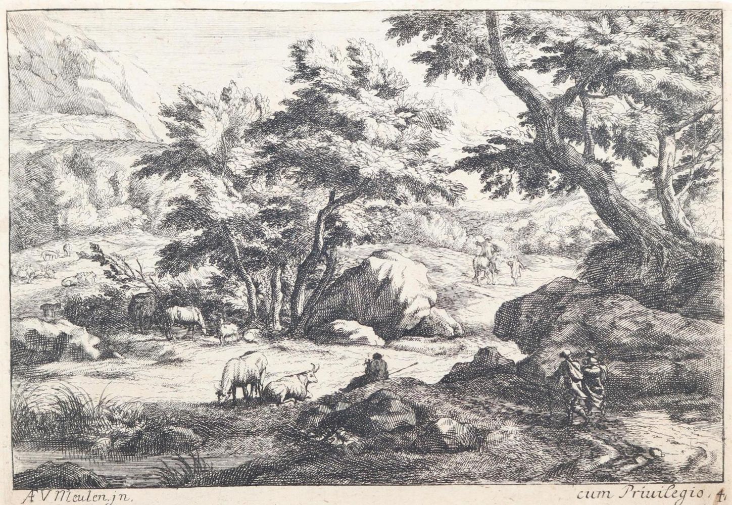 Große Abbildung Nr.2: 128-4477 Meulen, Adam Frans van der: (Künstlergraphik)