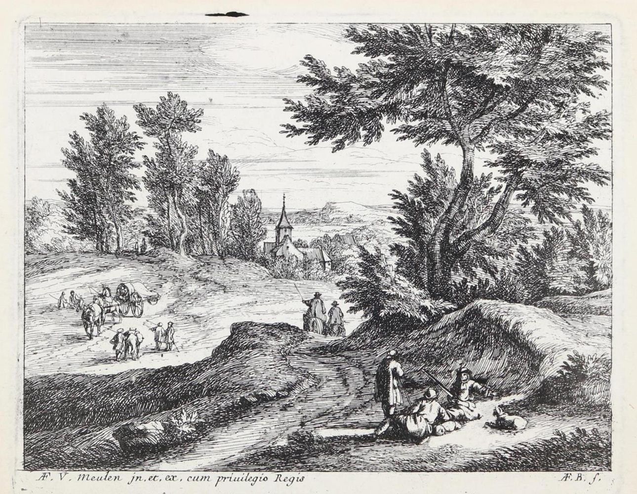 Große Abbildung Nr.3: 128-4477 Meulen, Adam Frans van der: (Künstlergraphik)