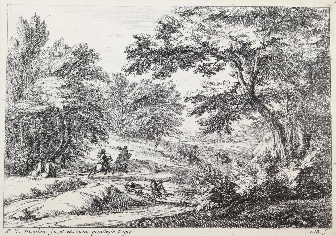 Große Abbildung Nr.4: 128-4477 Meulen, Adam Frans van der: (Künstlergraphik)