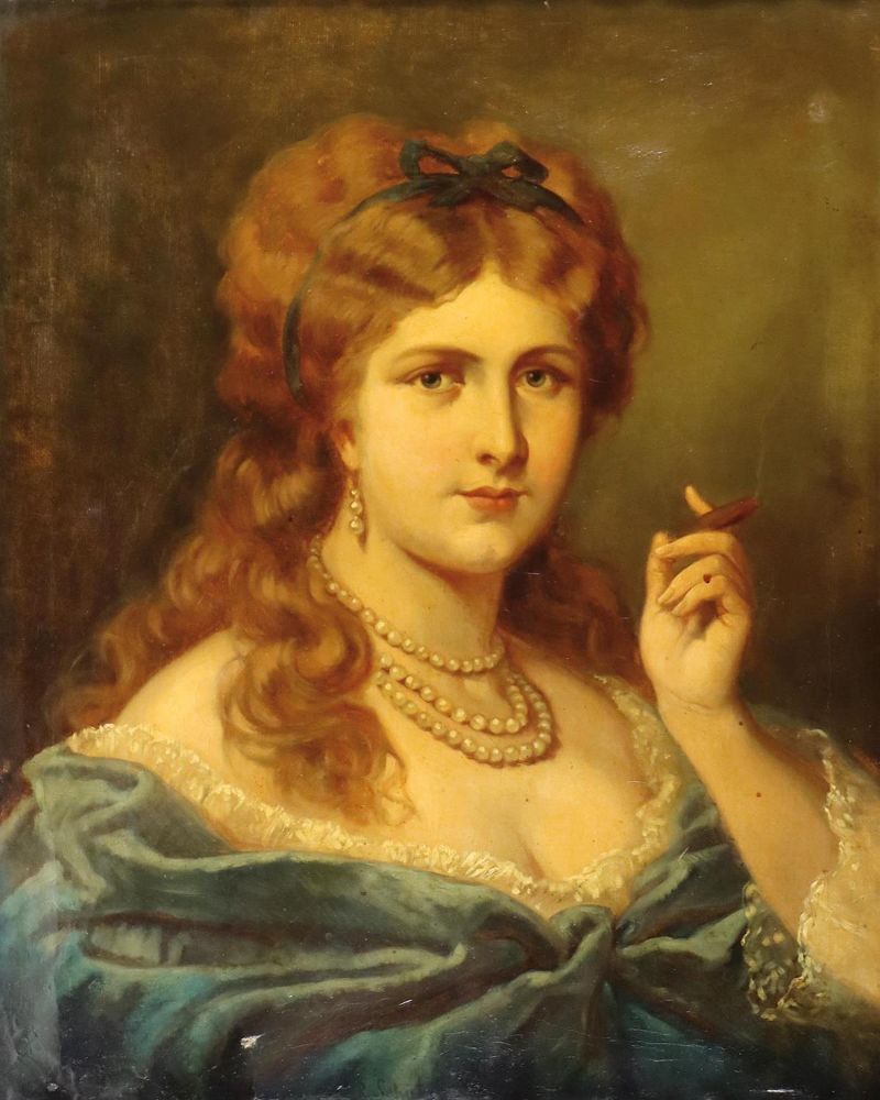 Große Abbildung Nr.1: 128-4566 Portrait: (Künstlergraphik)