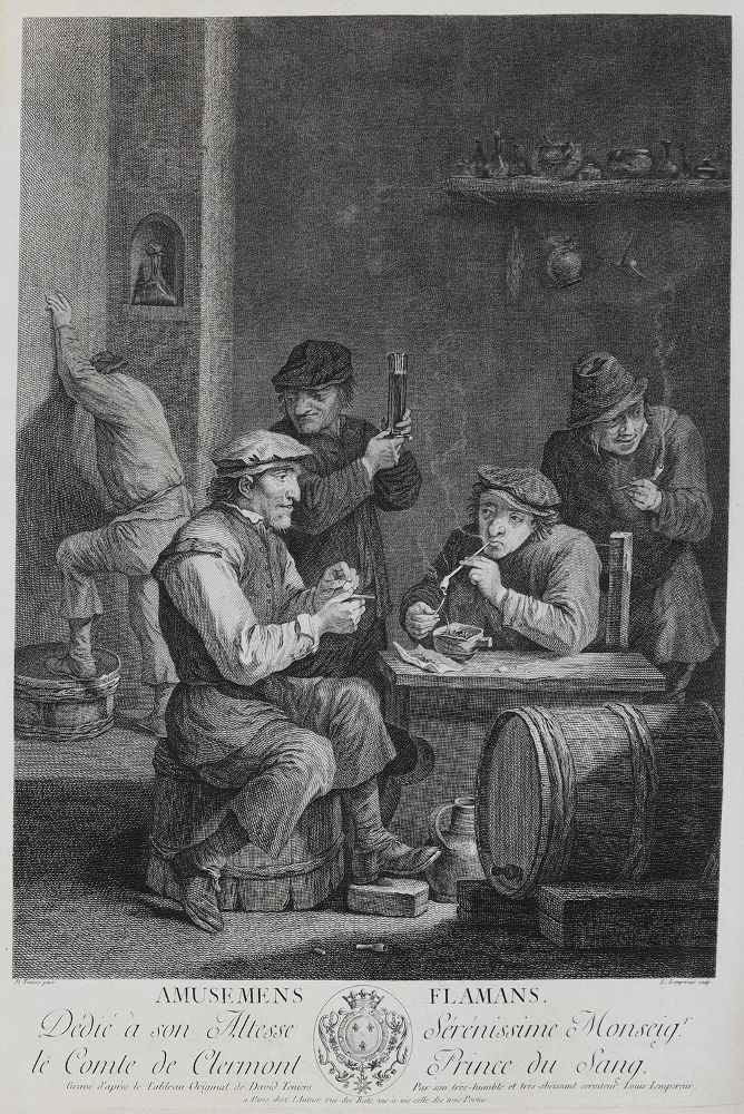 Große Abbildung Nr.1: 128-4580 Teniers, David d.J.: (Künstlergraphik, Raucher)